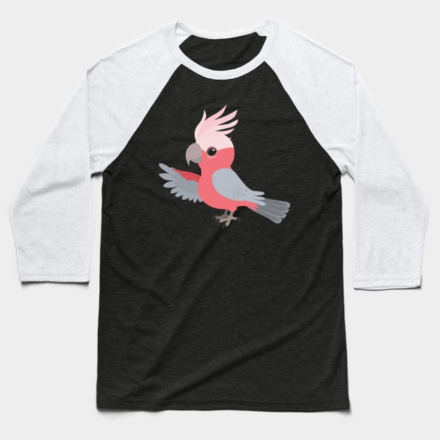 Cute galah cockatoo Baseball T-Shirt by Bwiselizzy